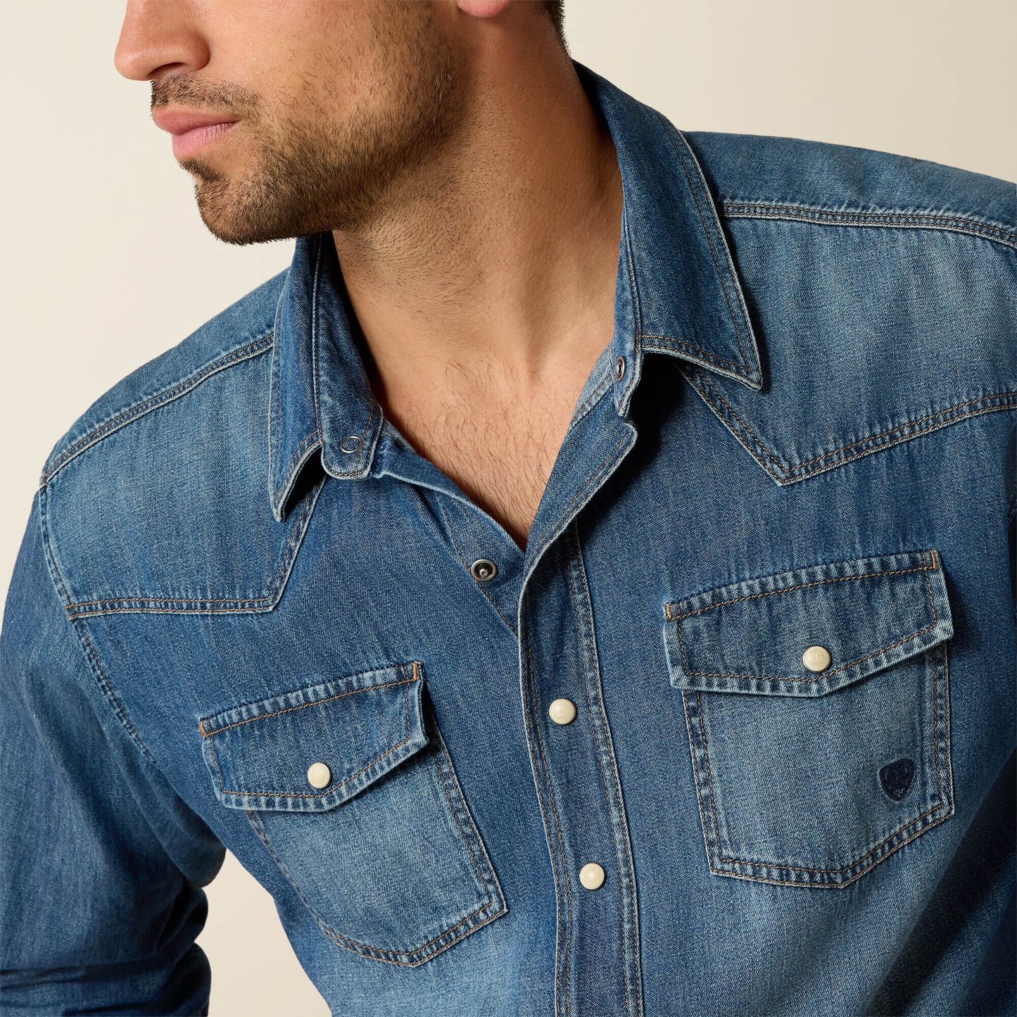 Ariat Men|Trends Denim Retro Fit Shirt