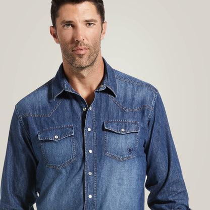 Ariat Men|Trends Denim Retro Fit Shirt