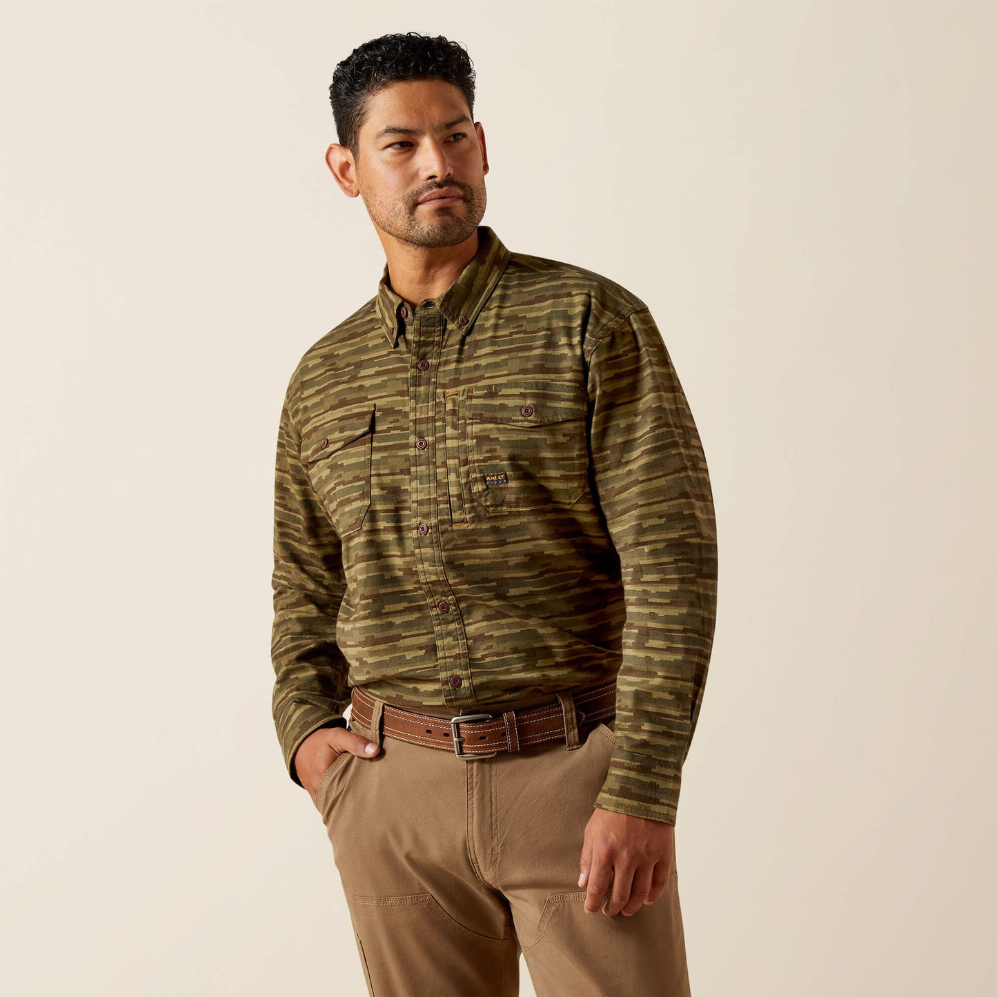 Ariat Men Rebar Flannel DuraStretch Work Shirt