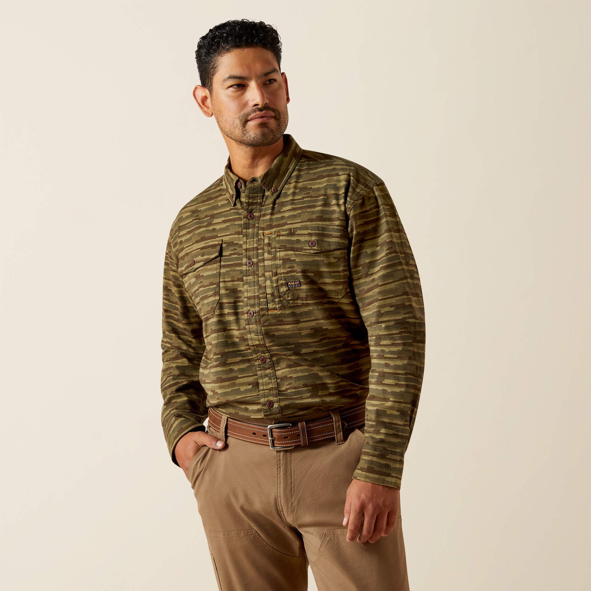 Ariat Men Rebar Flannel DuraStretch Work Shirt