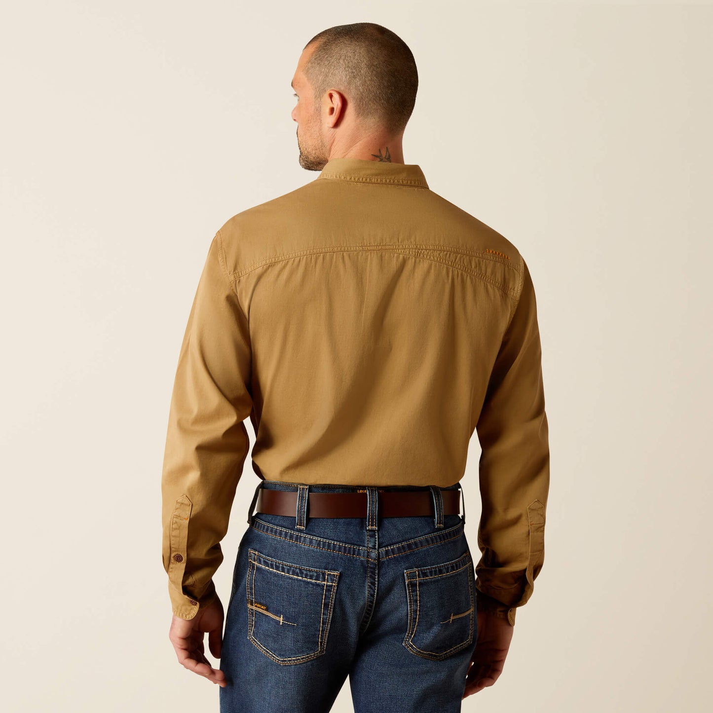 Ariat Men Rebar Washed Twill Work Shirt