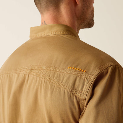 Ariat Men Rebar Washed Twill Work Shirt