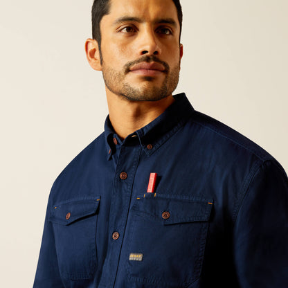 Ariat Men Rebar Washed Twill Work Shirt