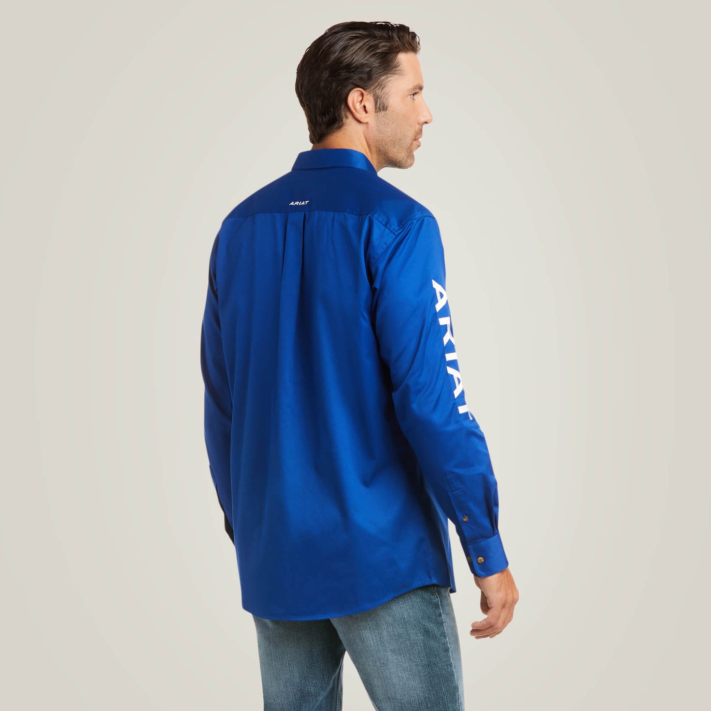 Ariat Men Team Logo Twill Fitted Shirt