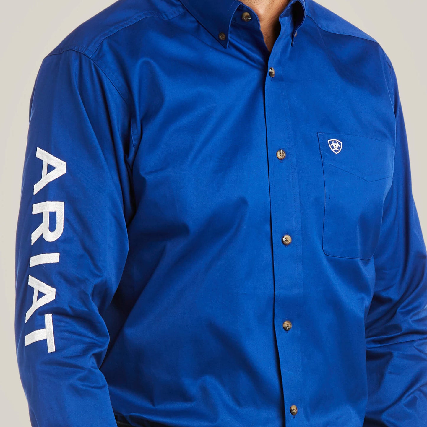 Ariat Men Team Logo Twill Fitted Shirt