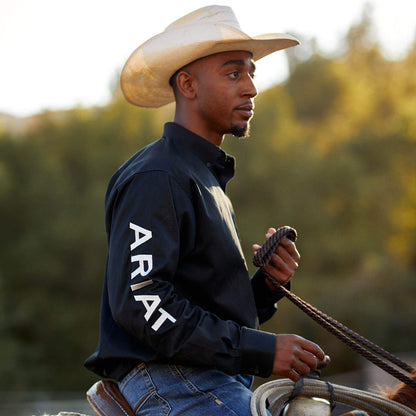Ariat Men Team Logo Twill Fitted Shirt