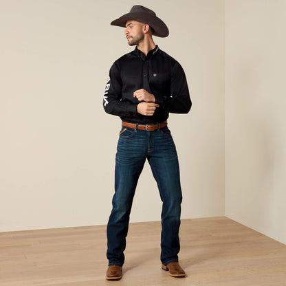Ariat Men Team Logo Twill Fitted Shirt