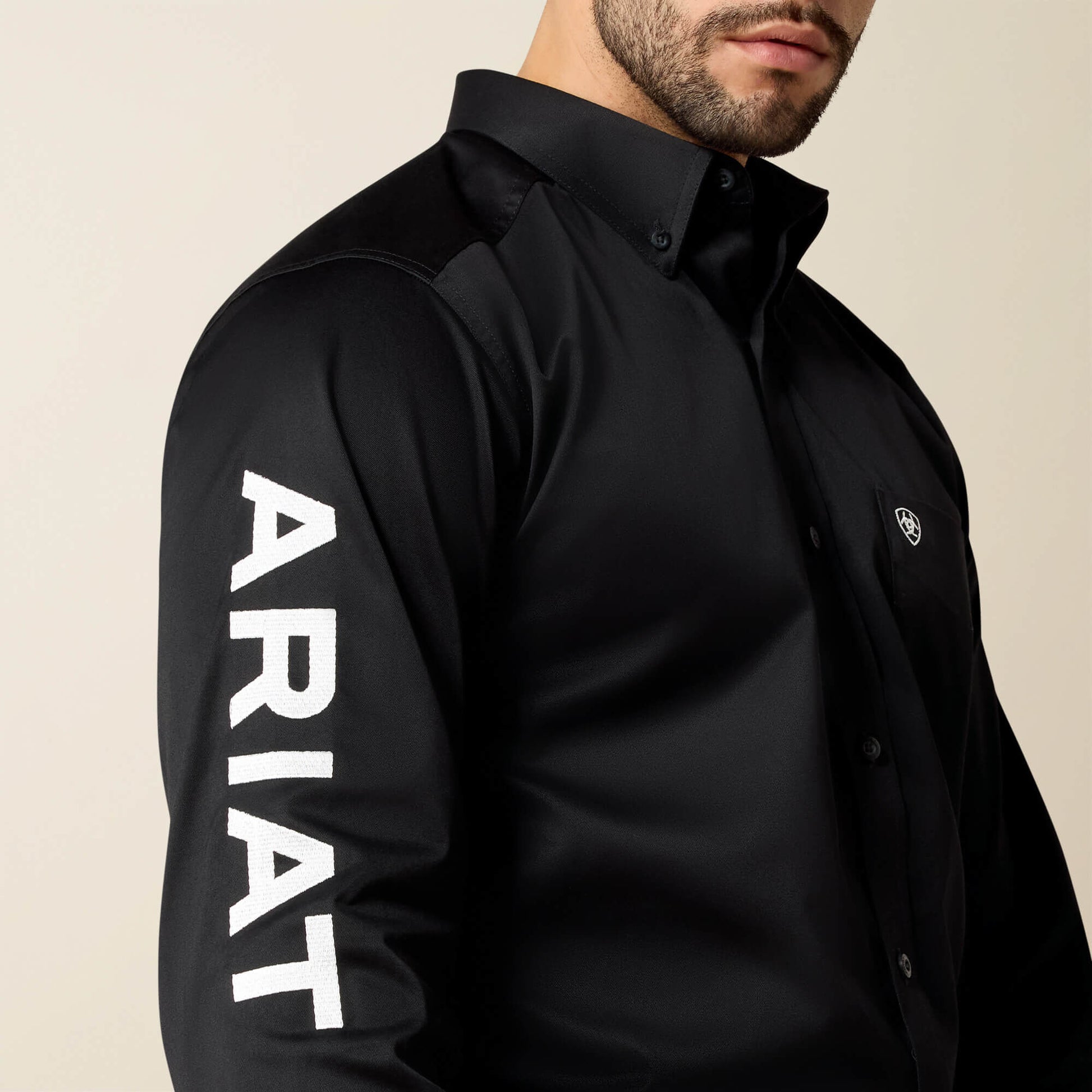 Ariat Men Team Logo Twill Fitted Shirt