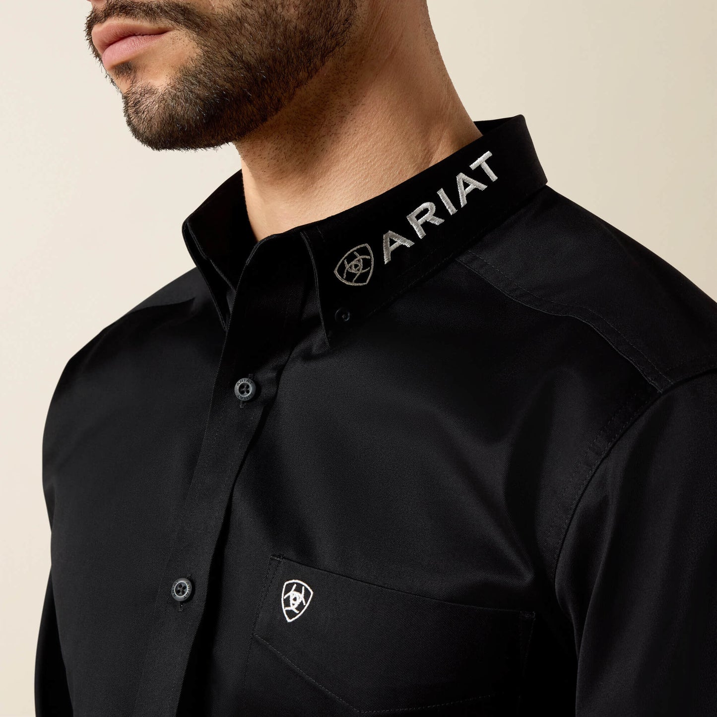 Ariat Men Team Logo Twill Fitted Shirt