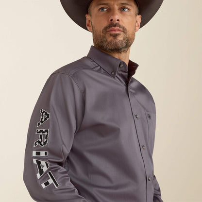 Ariat Men Team Logo Twill Classic Fit Shirt
