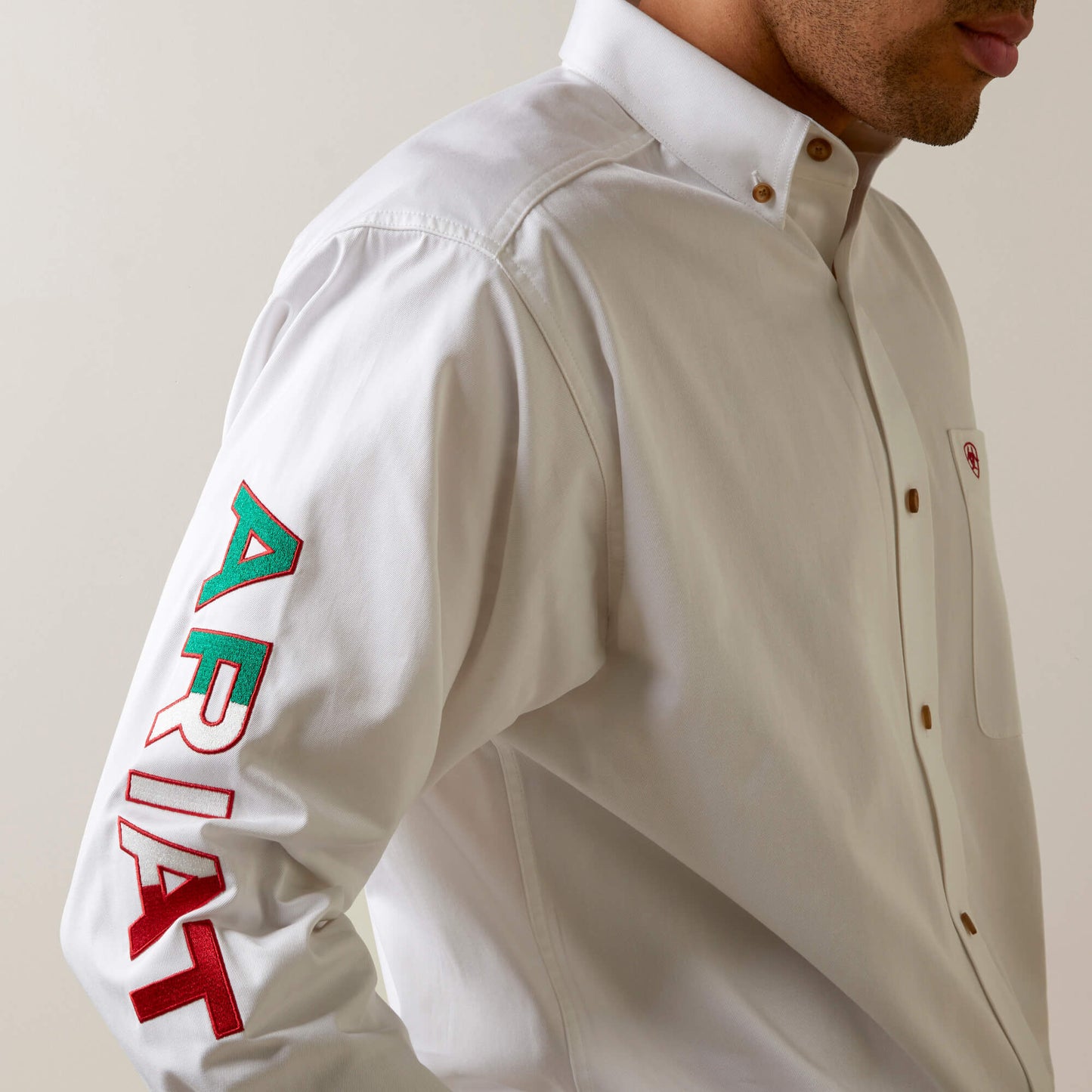 Ariat Men Team Logo Twill Classic Fit Shirt