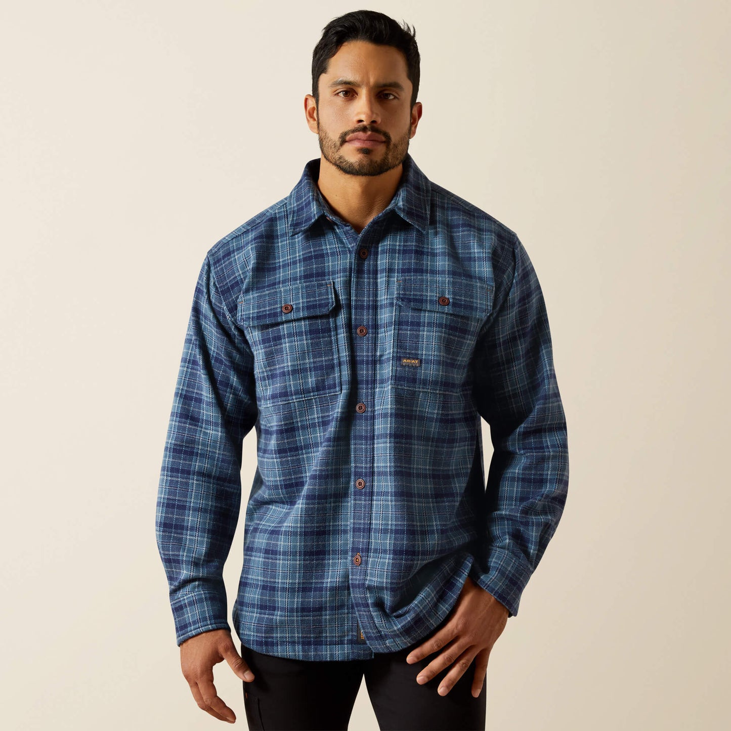 Ariat Men Rebar Heavy Flannel Work Shirt