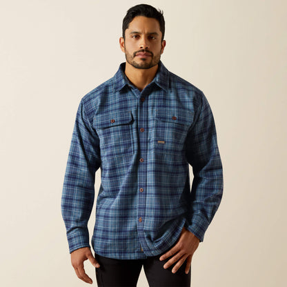 Ariat Men Rebar Heavy Flannel Work Shirt