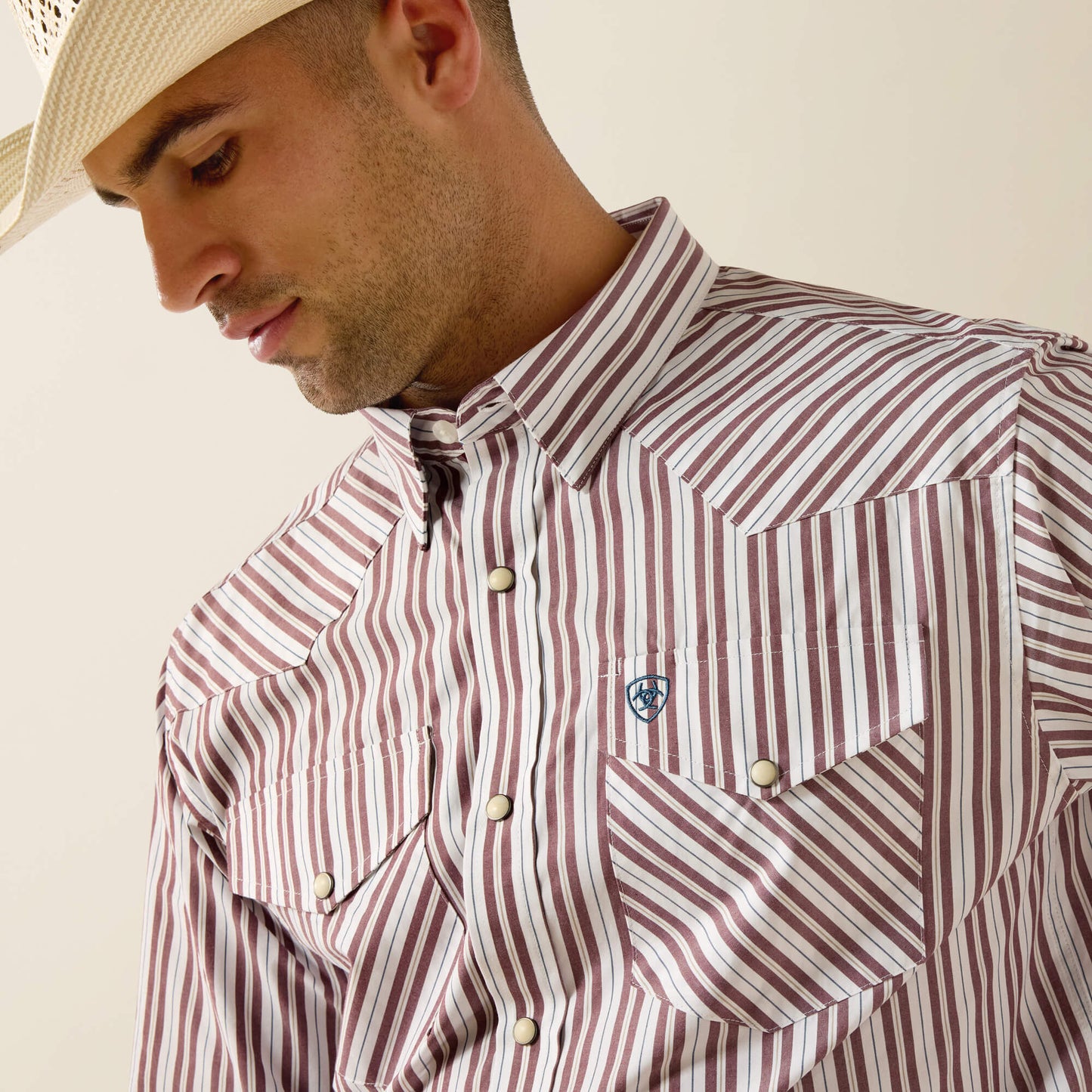 Ariat Men Pro Series Trae Fitted Snap Shirt