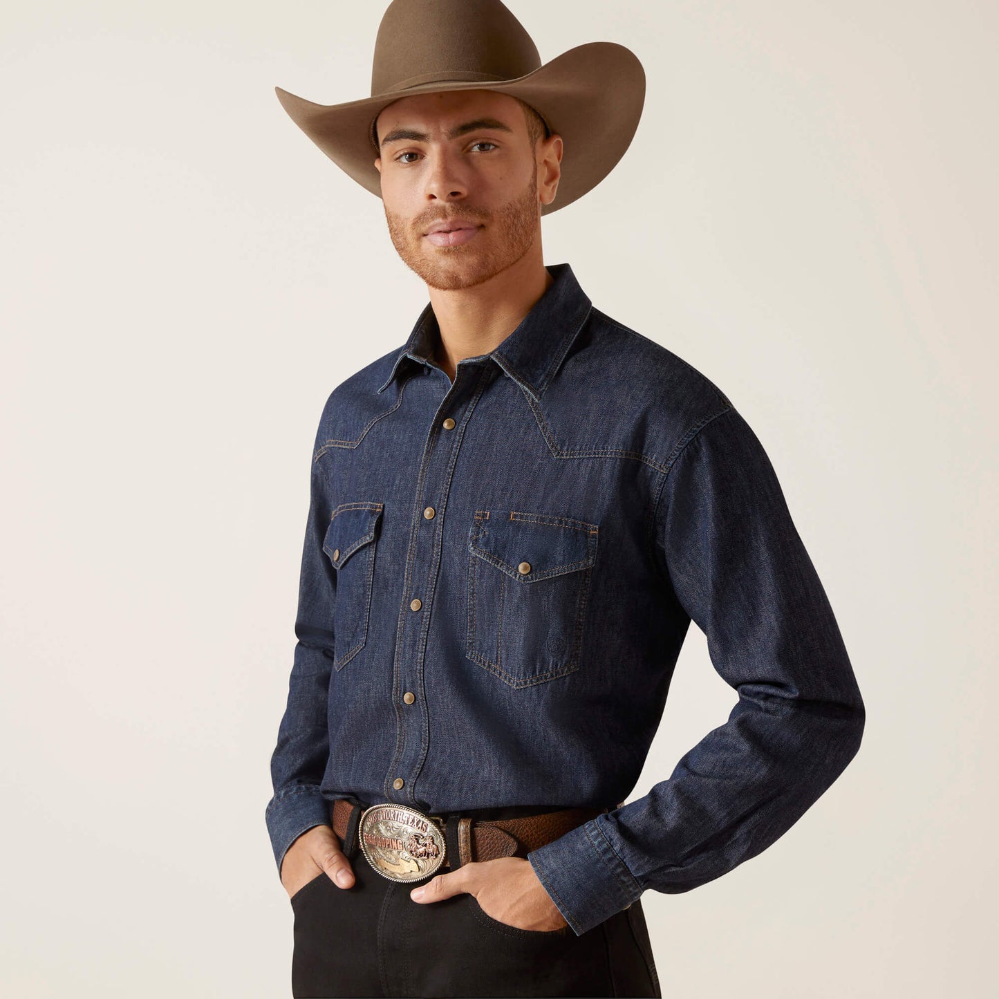 Ariat Men|Trends Classic Denim Shirt