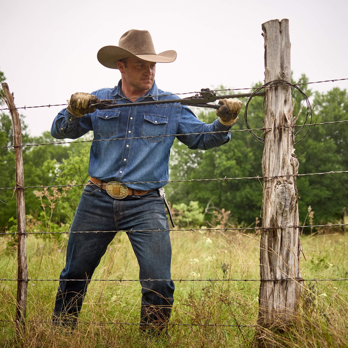 Ariat Men|Trends Classic Denim Shirt