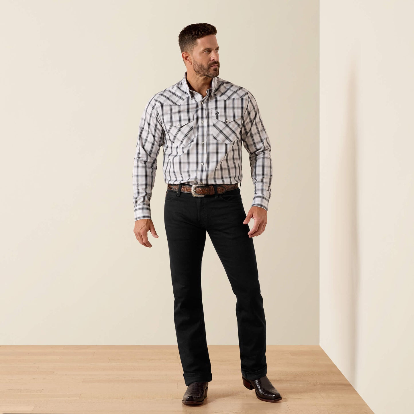 Ariat Men Wrinkle Free Ari Fitted Snap Shirt