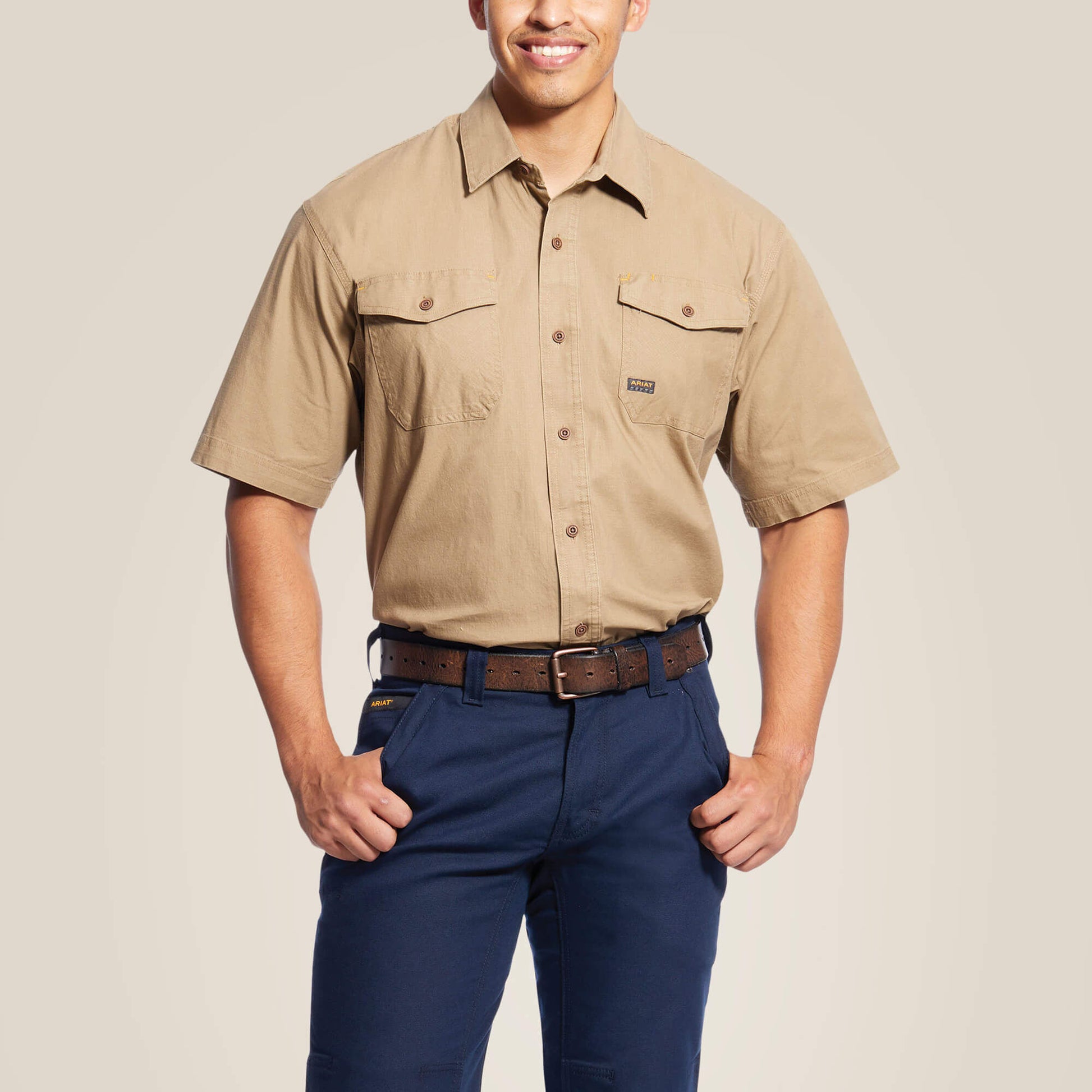 Ariat Men Rebar Made Tough DuraStretch Work Shirt