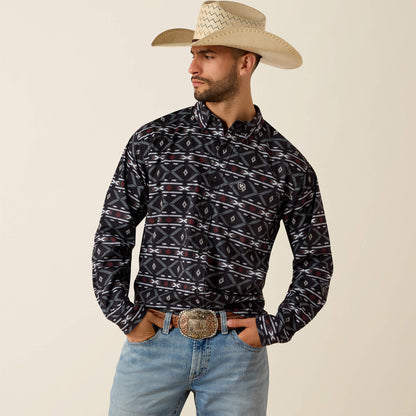 Ariat Men Printed 360 Airflow Classic Fit Shirt