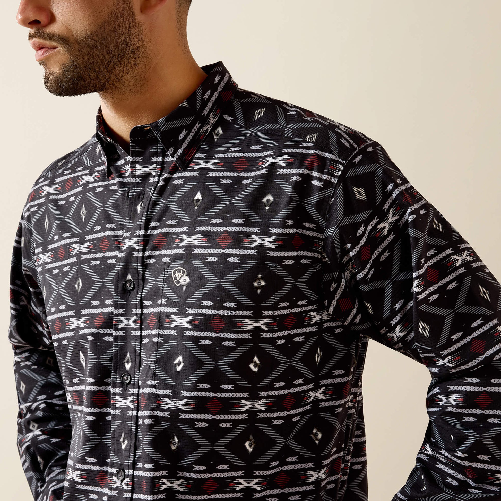 Ariat Men Printed 360 Airflow Classic Fit Shirt