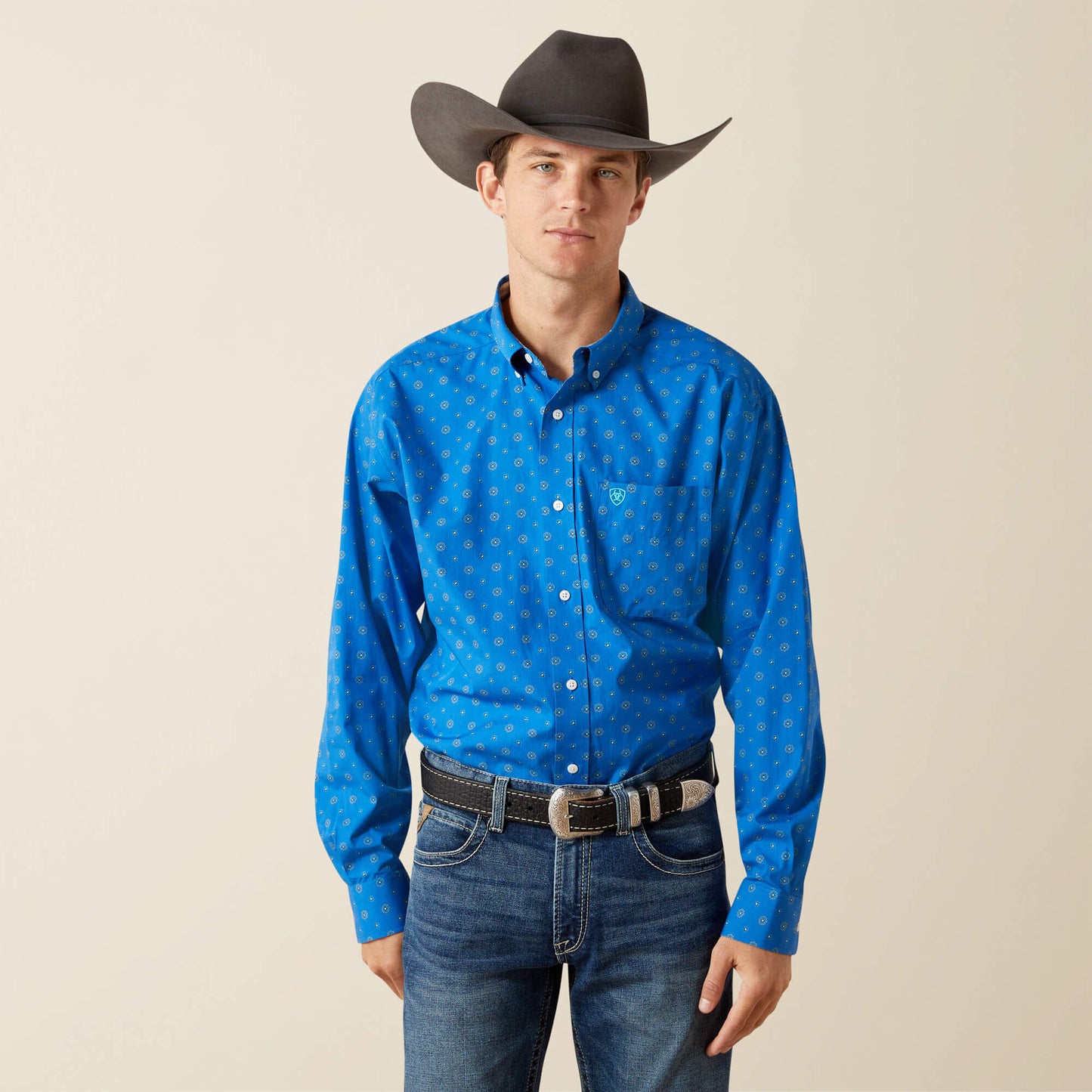 Ariat Men Wrinkle Free Carter Classic Fit Shirt