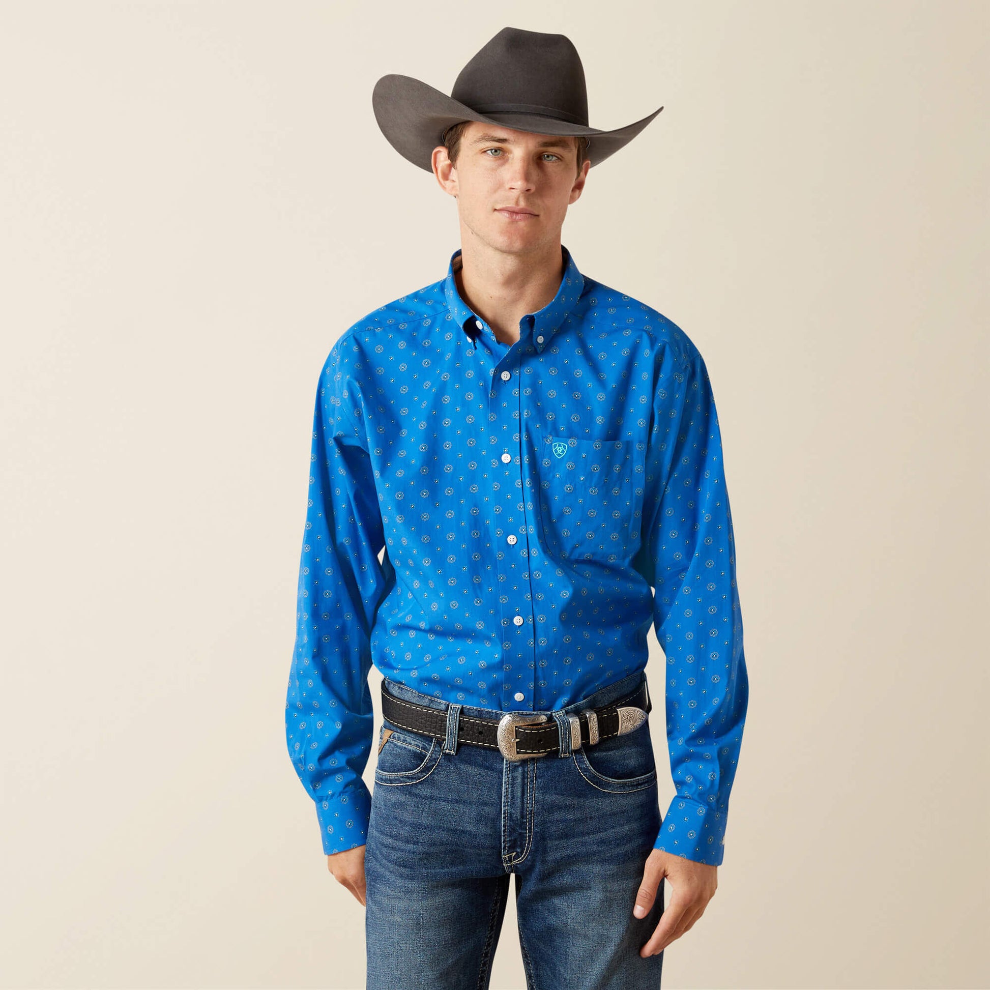 Ariat Men Wrinkle Free Carter Classic Fit Shirt