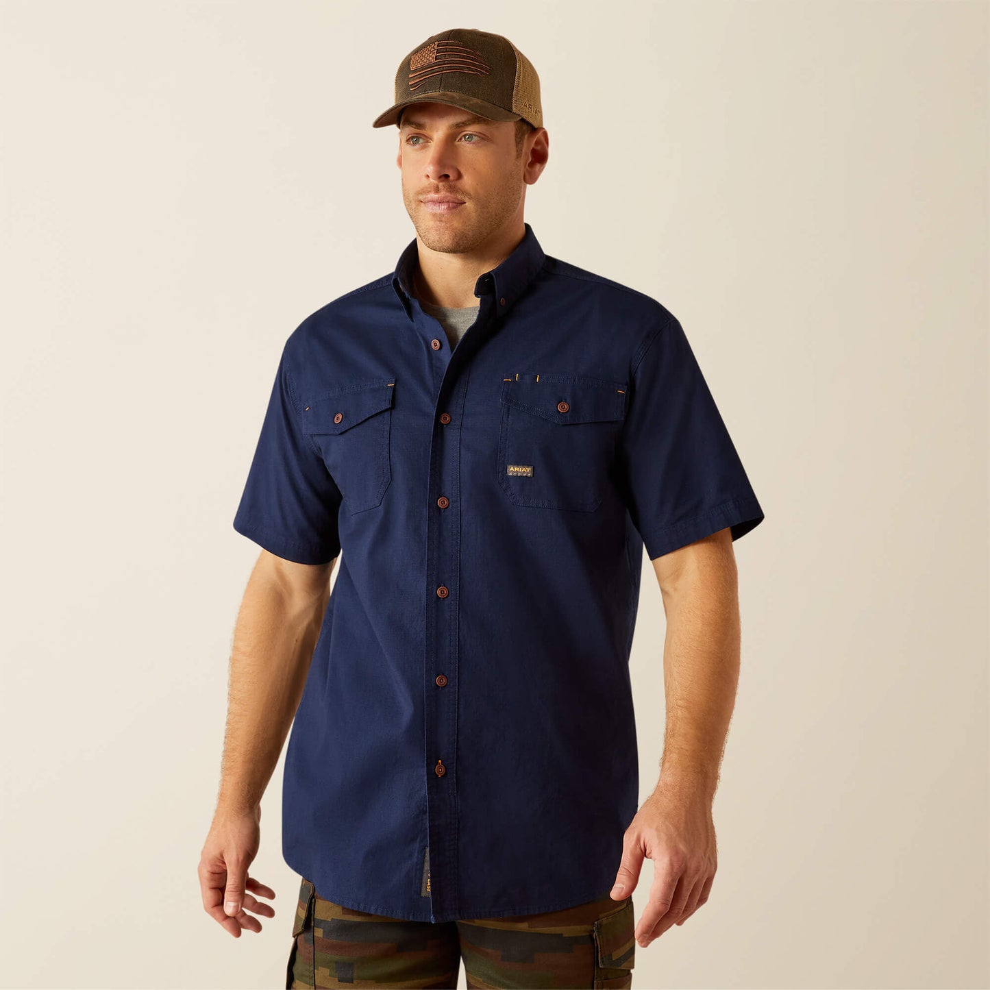 Ariat Men Rebar Made Tough DuraStretch Work Shirt