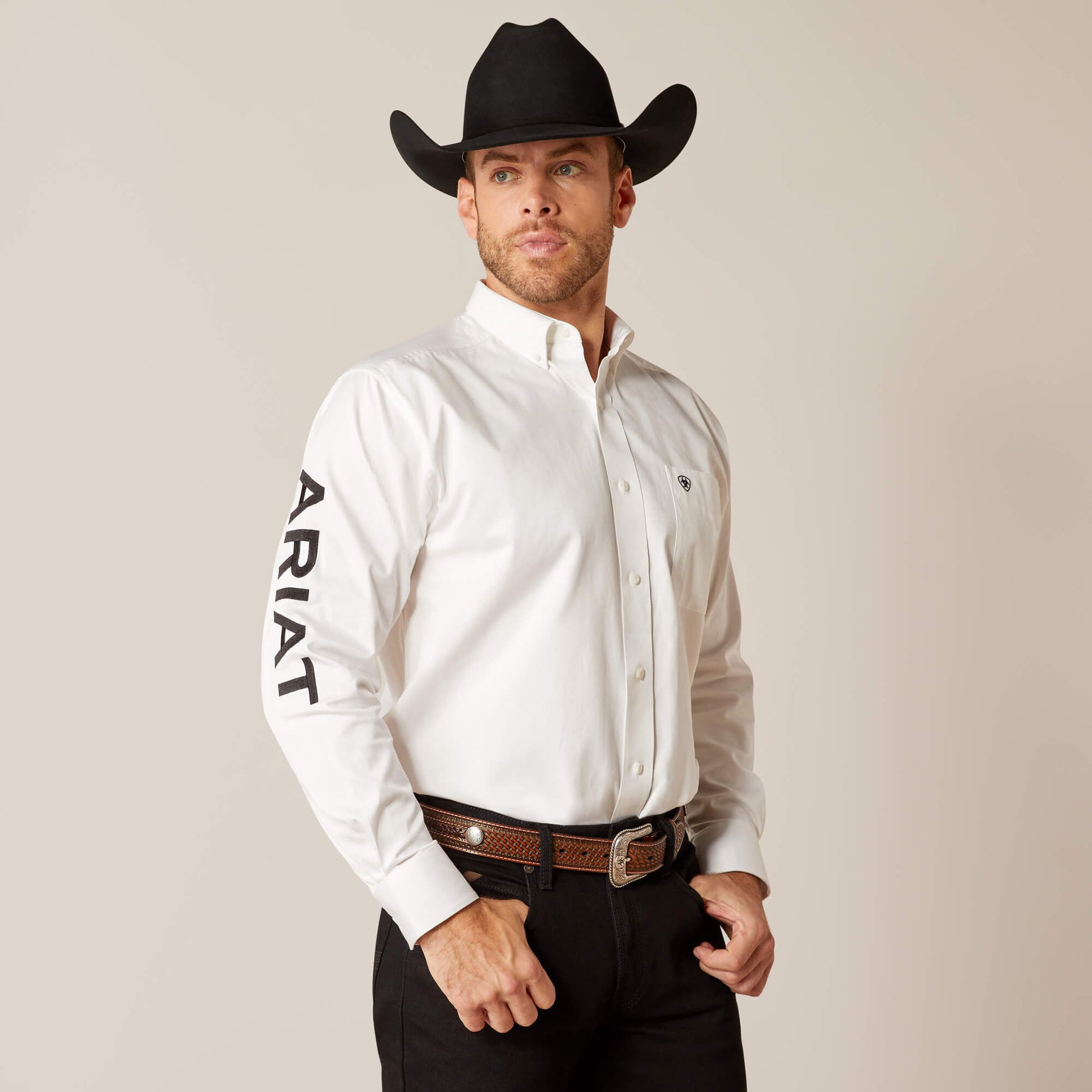 Ariat Men Team Logo Twill Classic Fit Shirt
