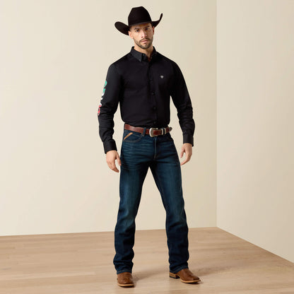 Ariat Men Team Logo Twill Fitted Shirt