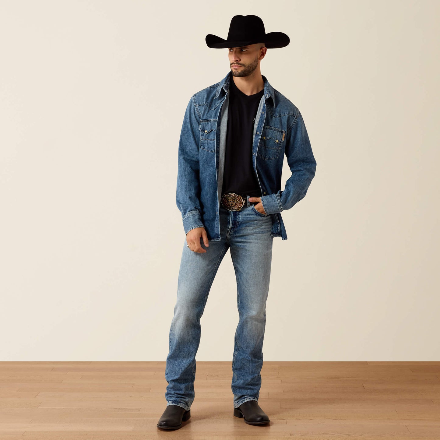 Ariat Men|Trends Sawtooth Denim Retro Fit Shirt
