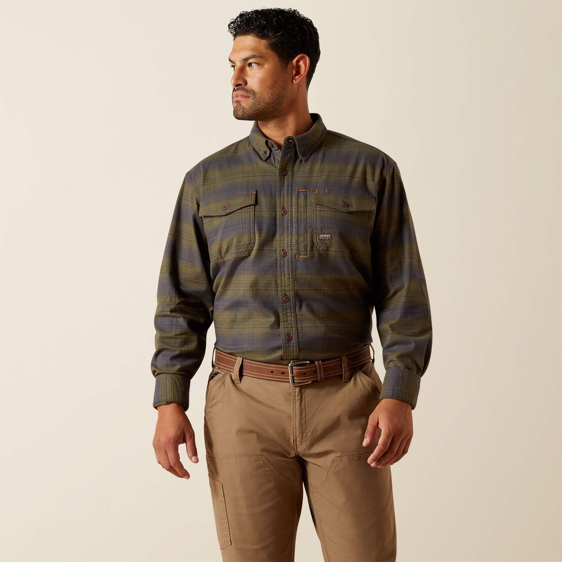 Ariat Men Rebar Flannel DuraStretch Work Shirt