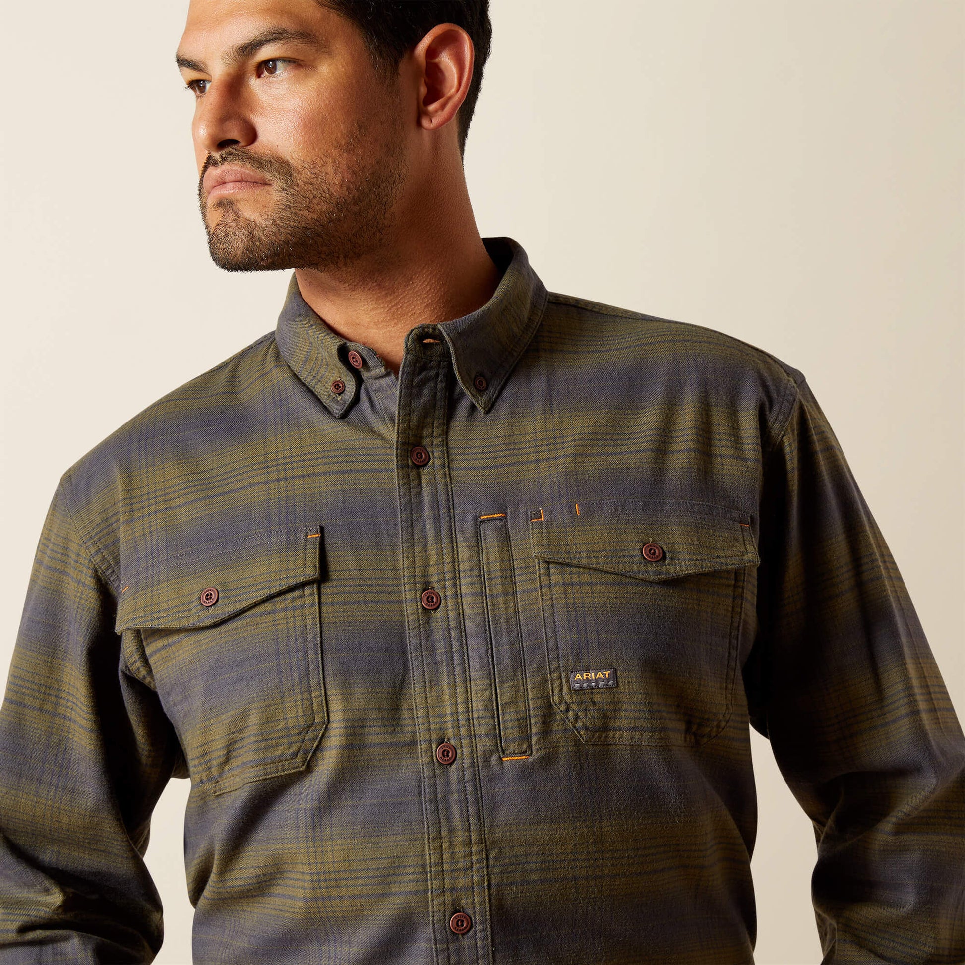 Ariat Men Rebar Flannel DuraStretch Work Shirt