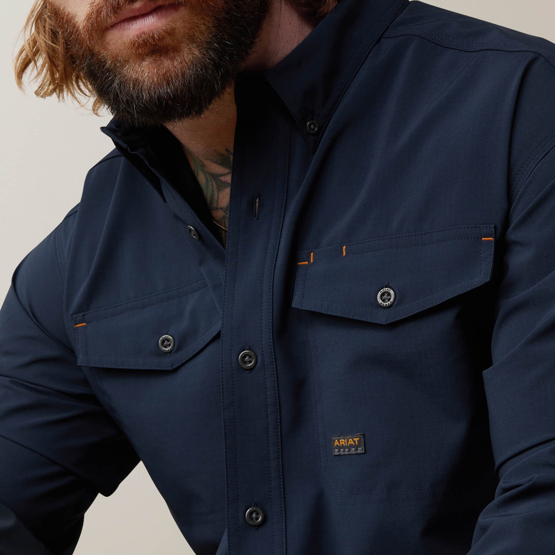 Ariat Men Rebar Made Tough VentTEK DuraStretch Work Shirt