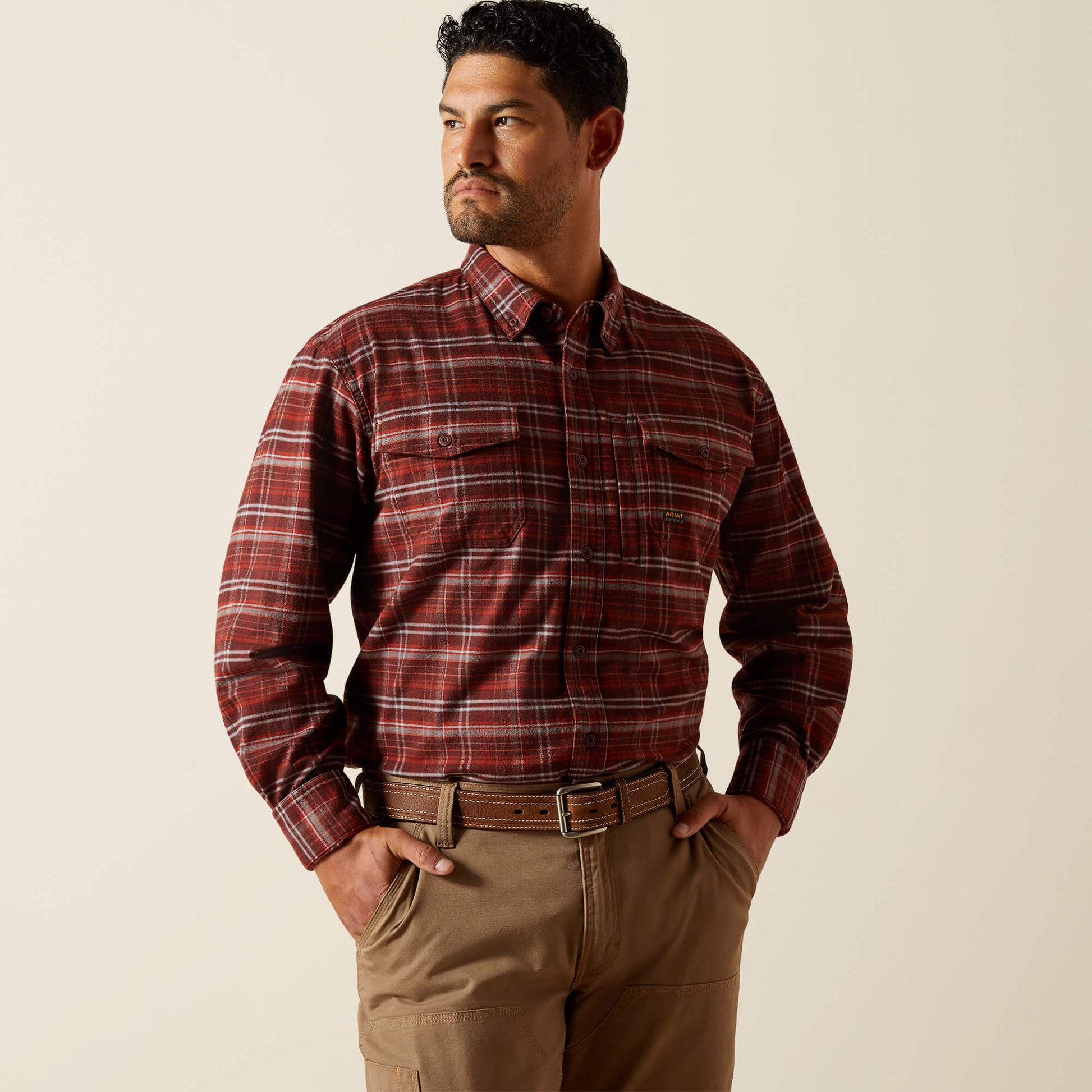 Ariat Men Rebar Flannel DuraStretch Work Shirt