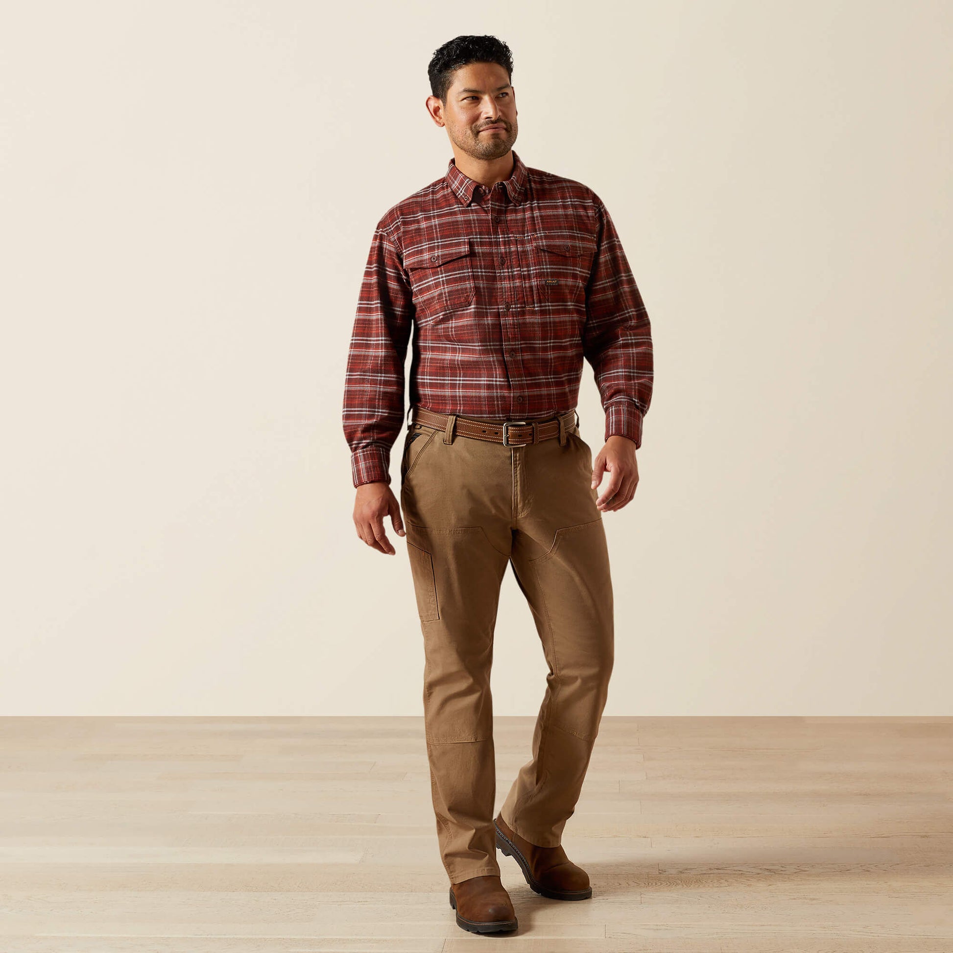 Ariat Men Rebar Flannel DuraStretch Work Shirt