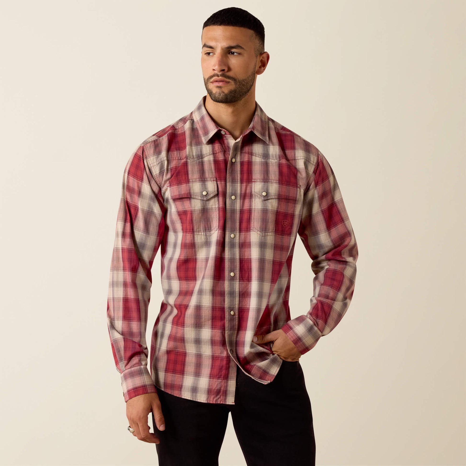 Ariat Men Retro Hawthorne Fitted Snap Shirt