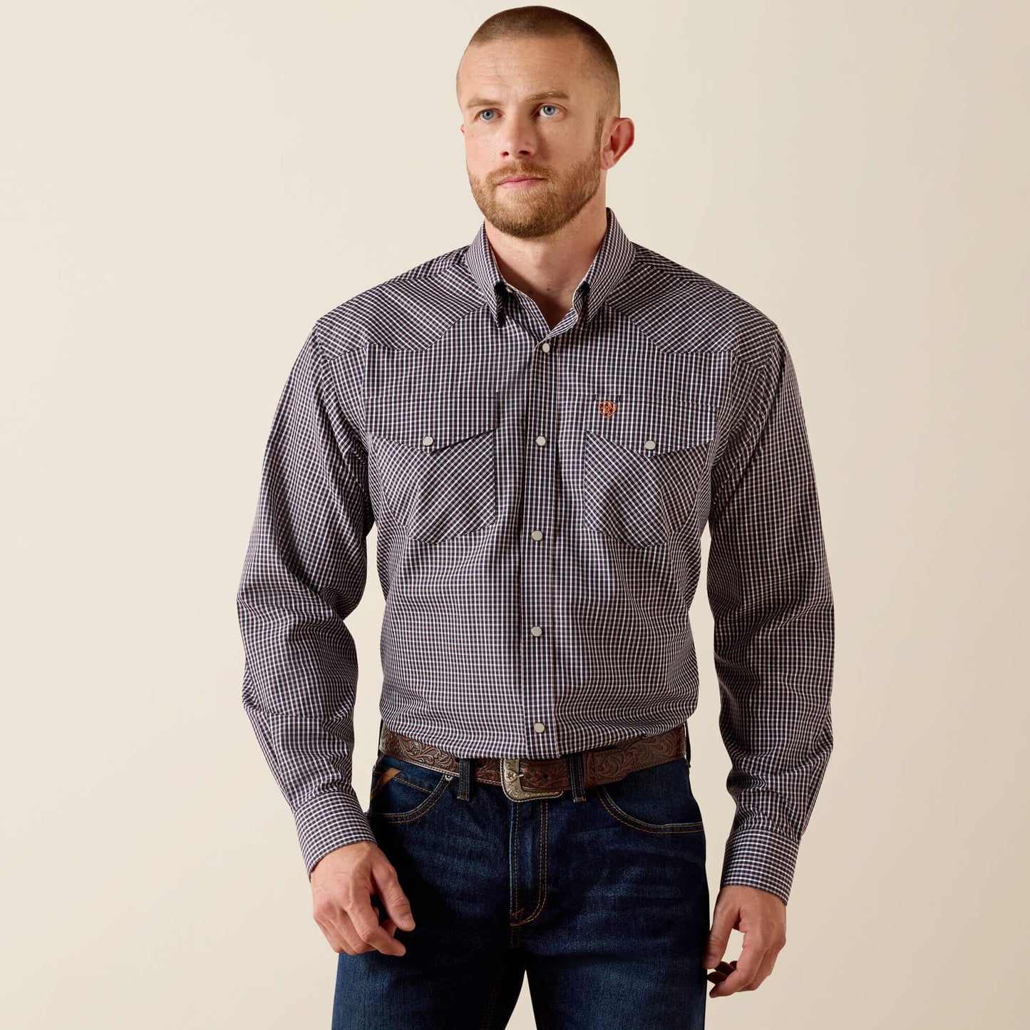 Ariat Men Wrinkle Free Adonis Classic Fit Snap Shirt