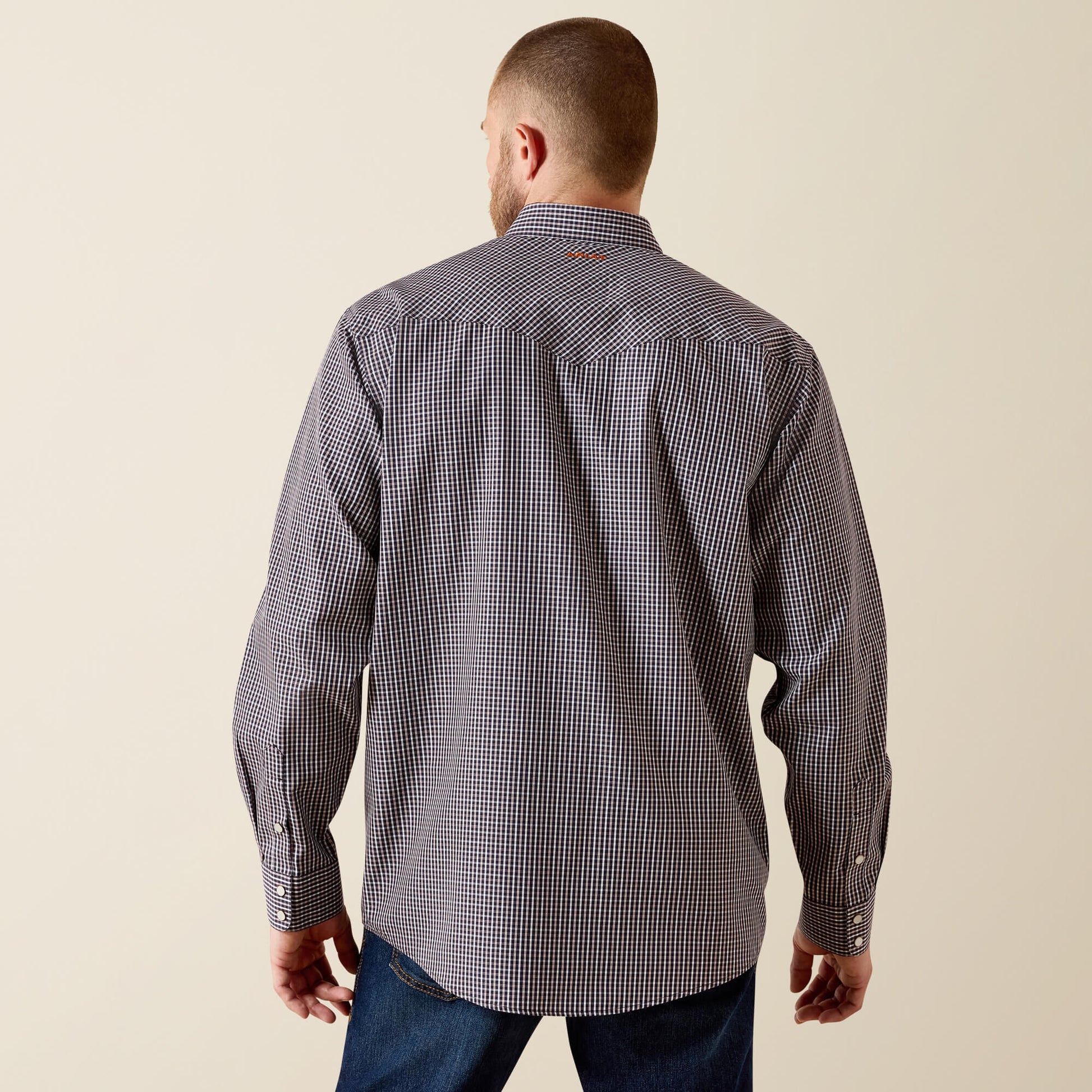 Ariat Men Wrinkle Free Adonis Classic Fit Snap Shirt