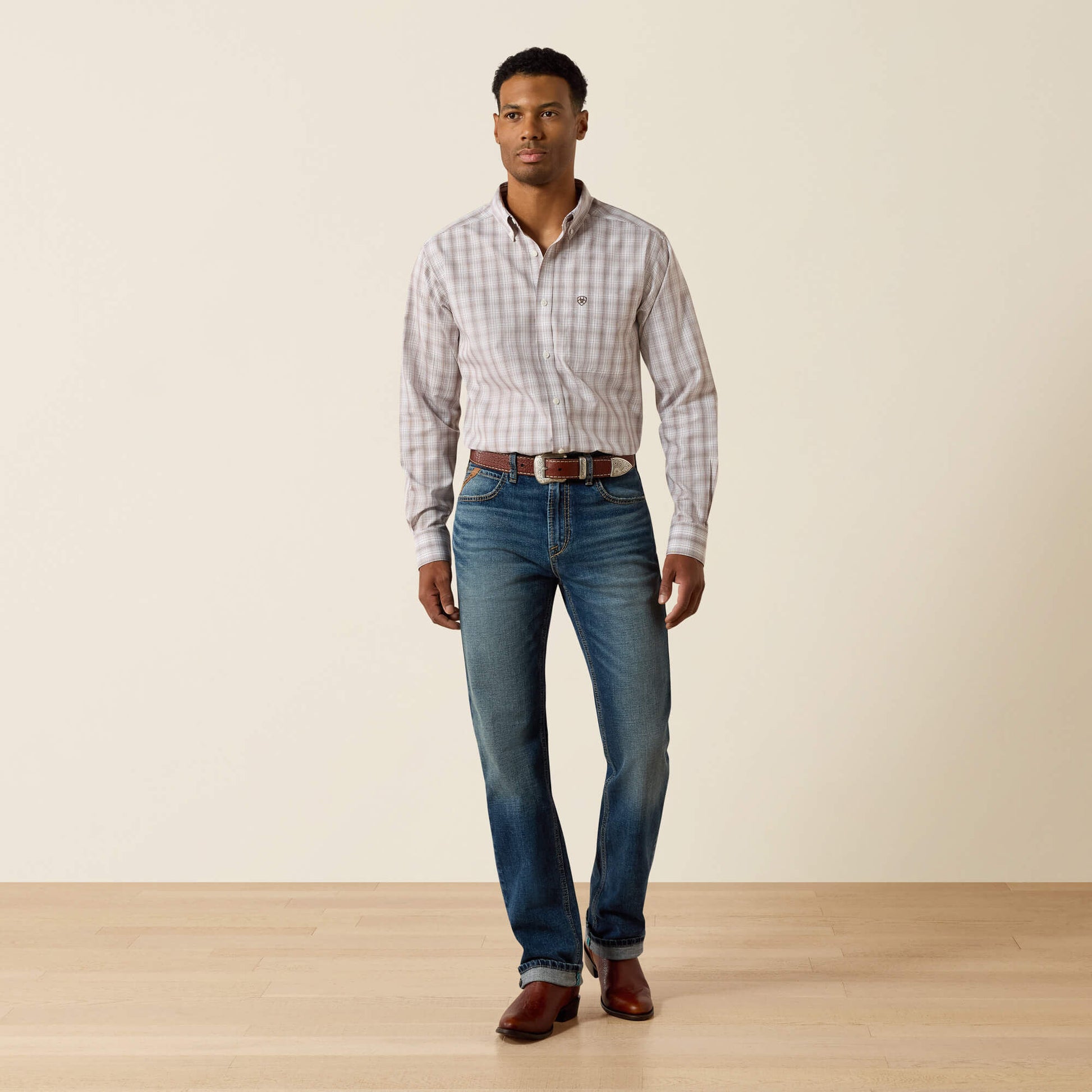 Ariat Men Wrinkle Free Clyde Fitted Shirt