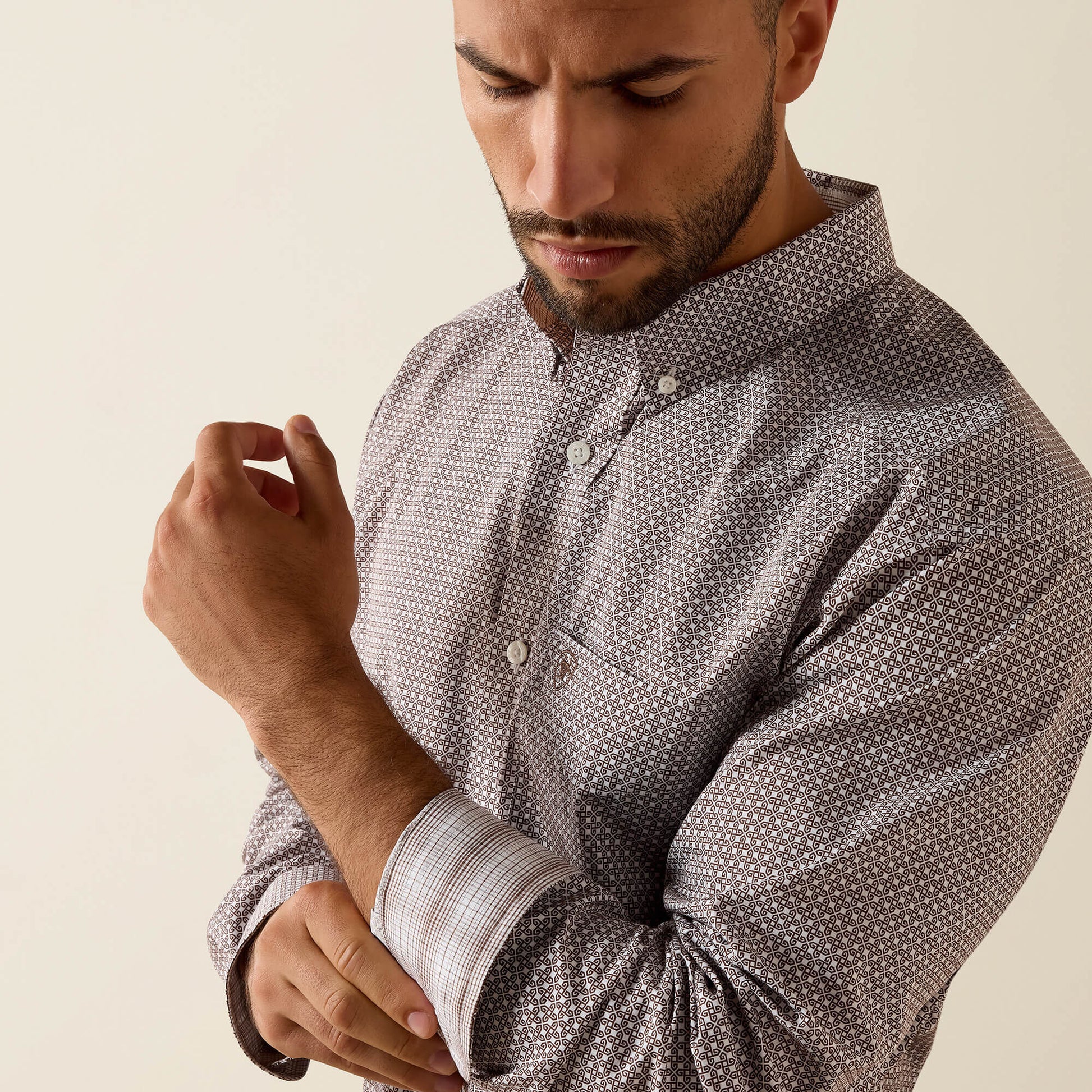 Ariat Men Wrinkle Free Alden Classic Fit Shirt