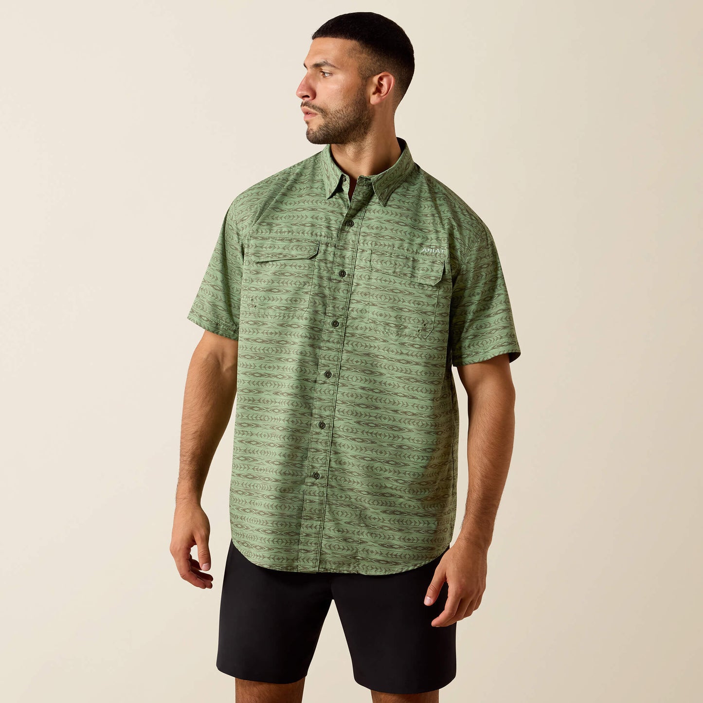 Ariat Men Printed VentTEK Outbound Classic Fit Shirt