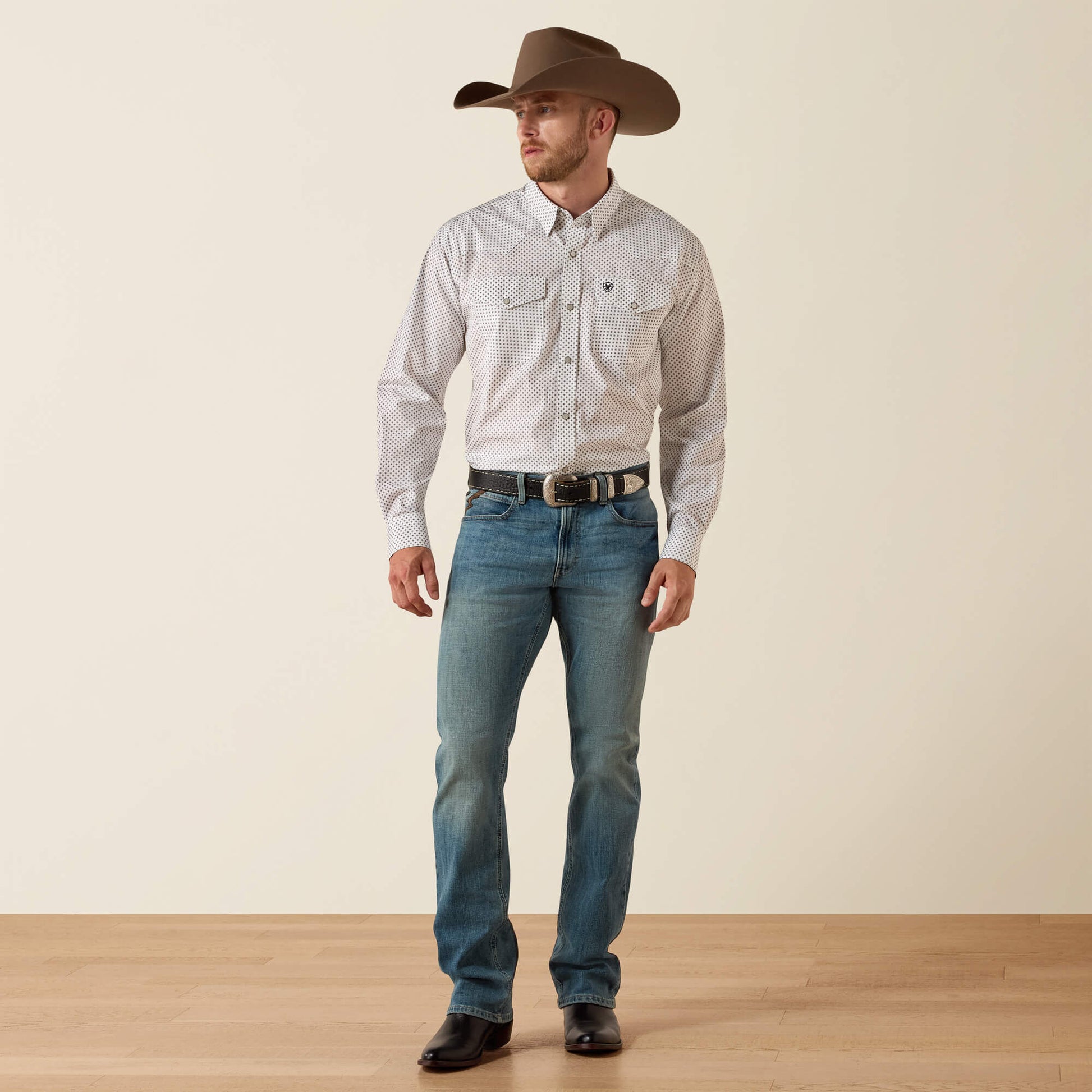 Ariat Men Wrinkle Free Anthony Classic Fit Snap Shirt