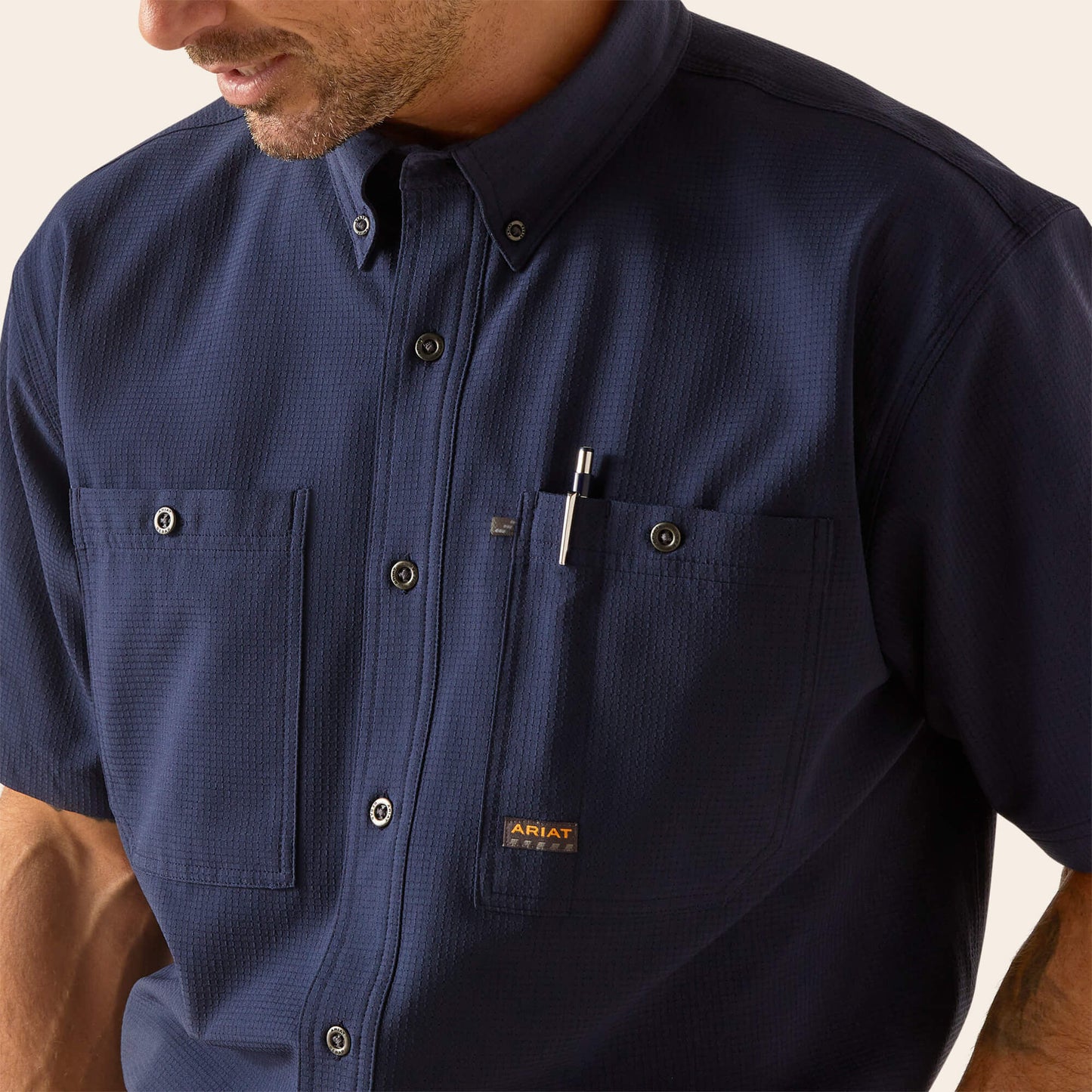 Ariat Men Rebar Made Tough 360 Airflow Work Shirt