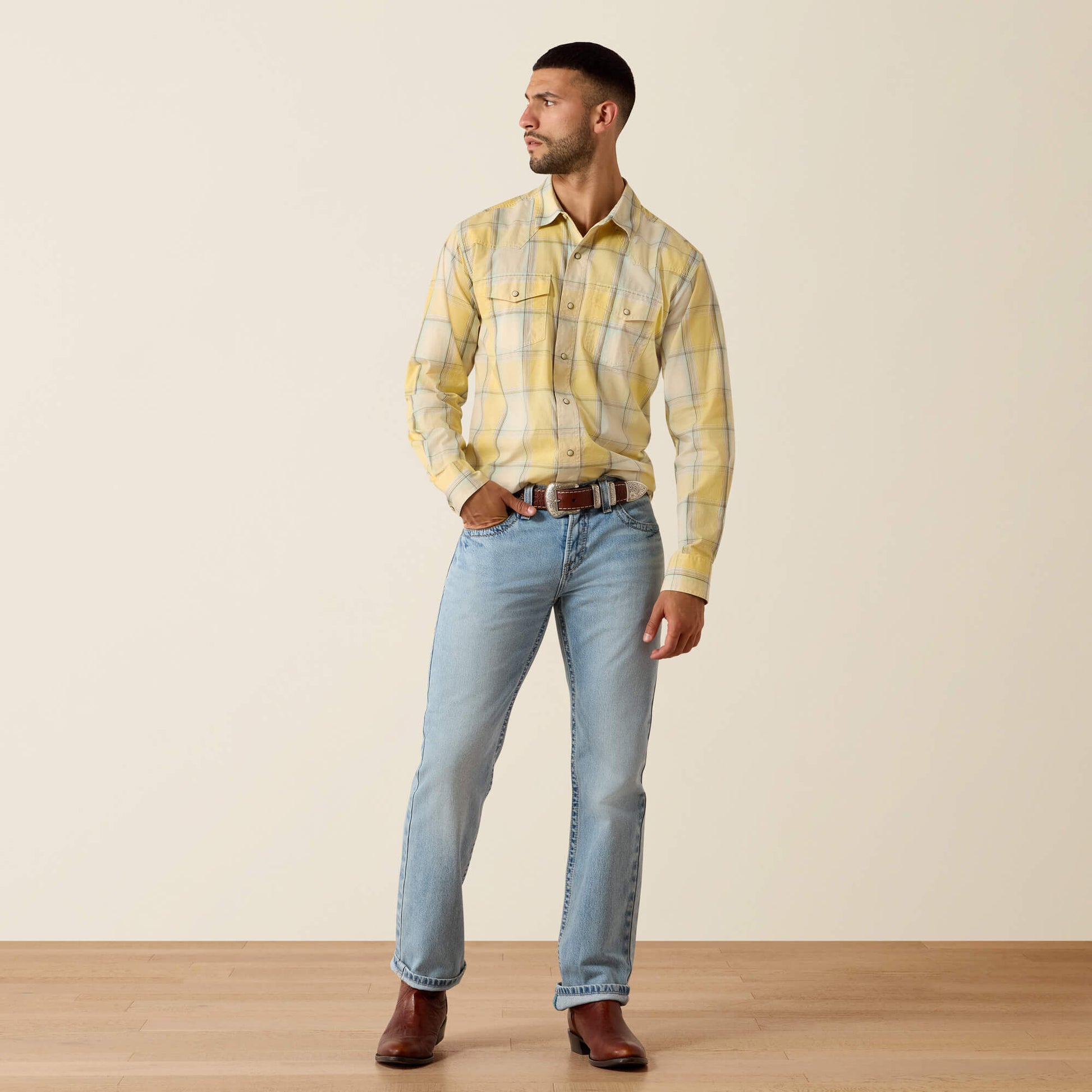 Ariat Men Retro Hux Fitted Snap Shirt