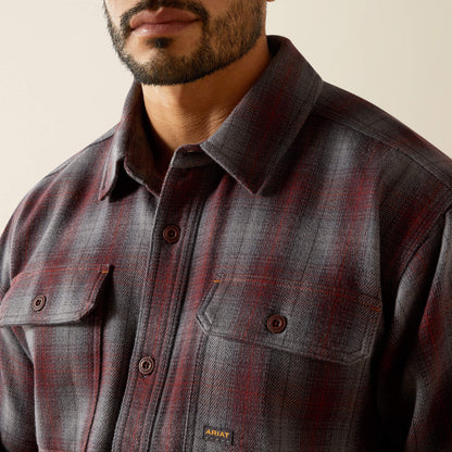 Ariat Men Rebar Heavy Flannel Work Shirt