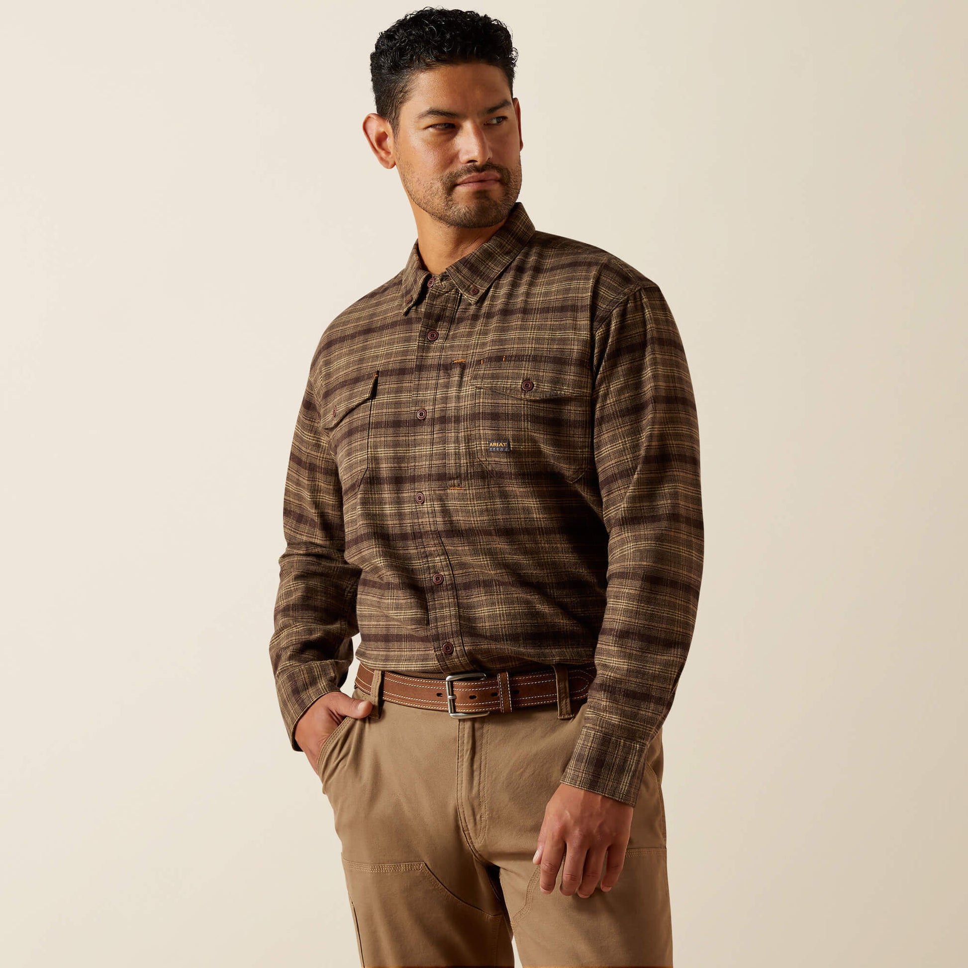 Ariat Men Rebar Flannel DuraStretch Work Shirt