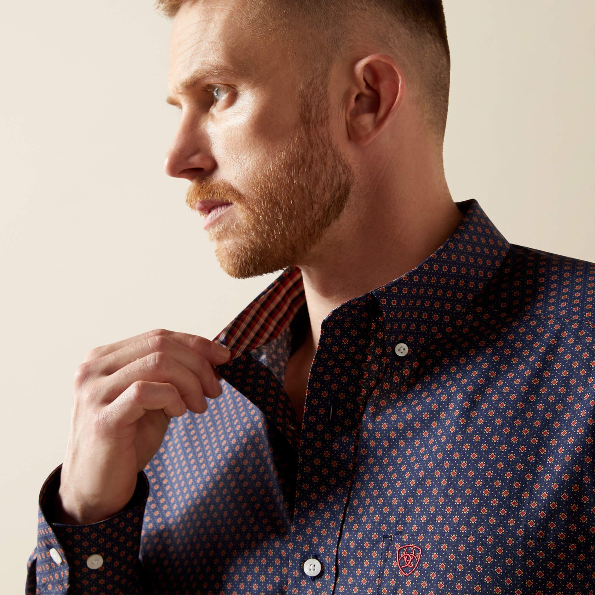 Ariat Men Wrinkle Free Briggs Classic Fit Shirt