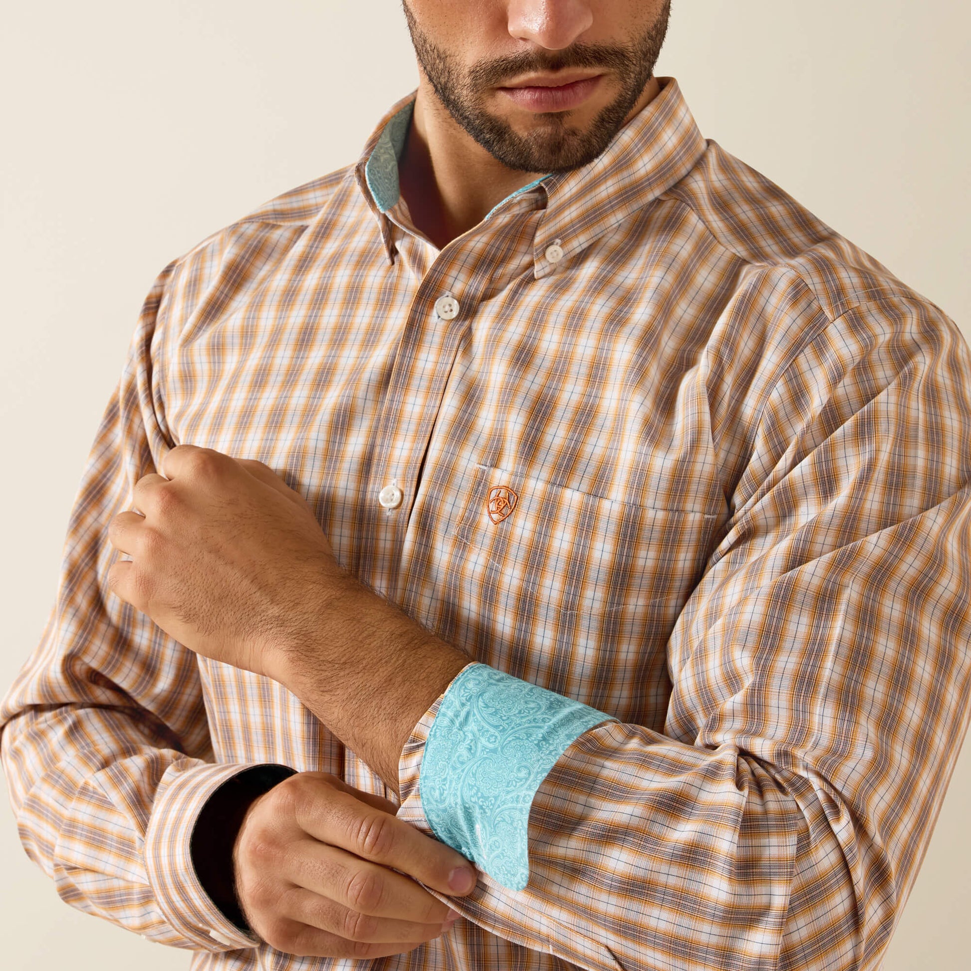 Ariat Men Wrinkle Free Ayden Fitted Shirt