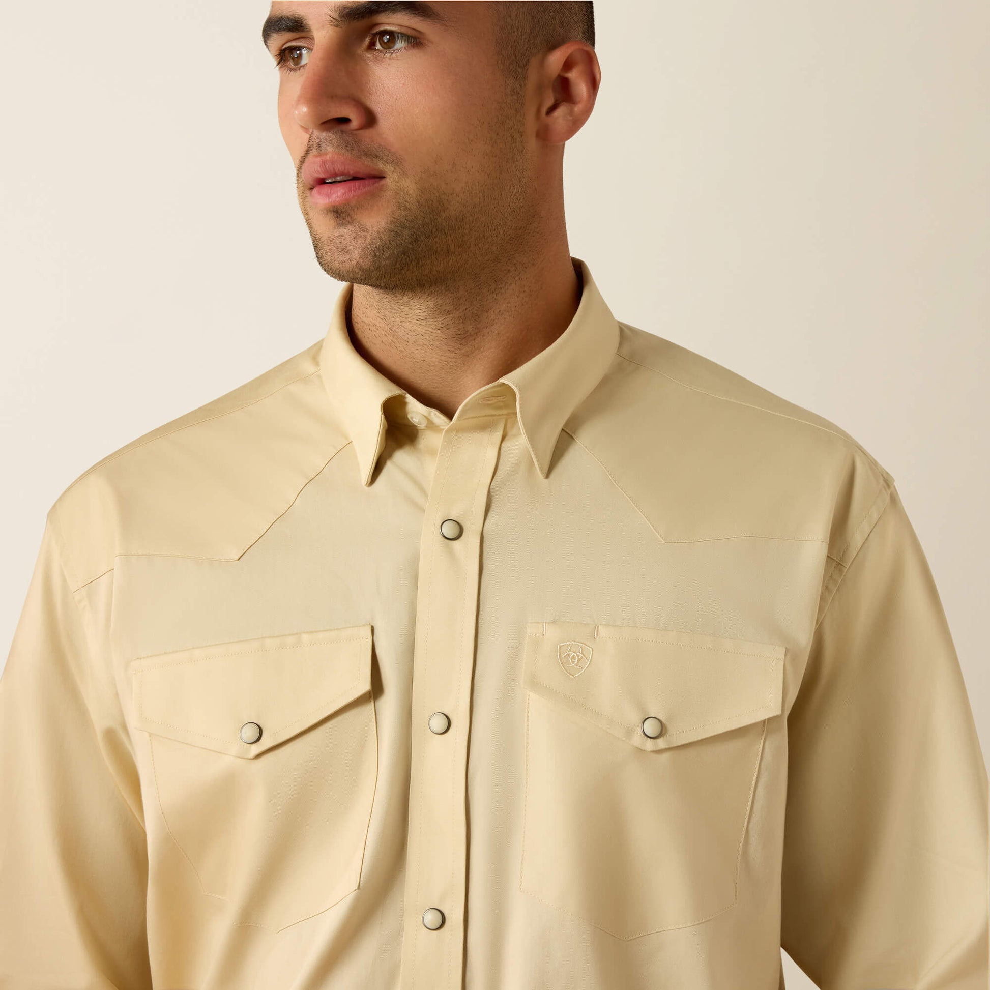 Ariat Men Lightweight Twill Classic Fit Snap Shirt