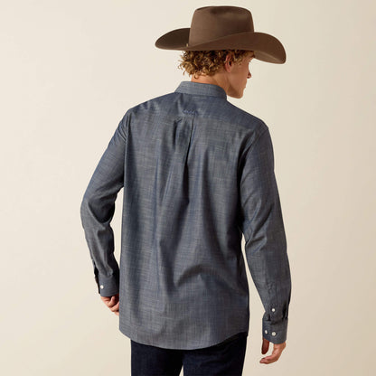 Ariat Men Wrinkle Free Solid Fitted Shirt